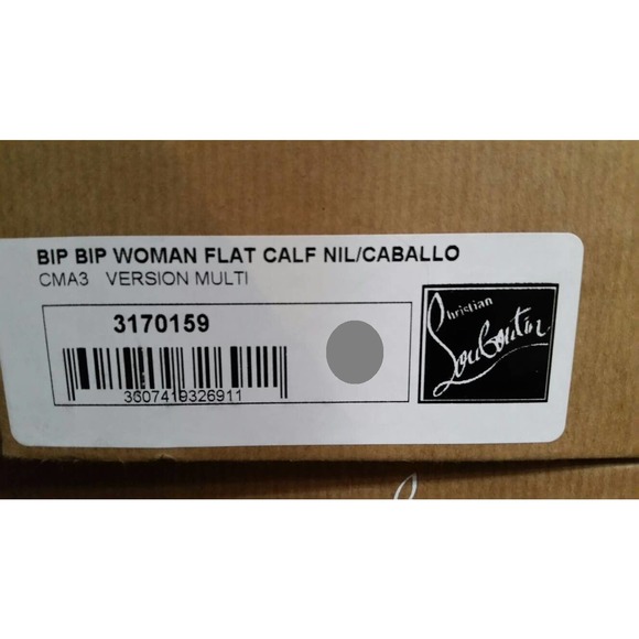 NIB LOUBOUTIN BIP BIP LASER FLORALS TAN CROC PRINT LEATHER HI TOP SNEAKERS 39.5 - Picture 12 of 12